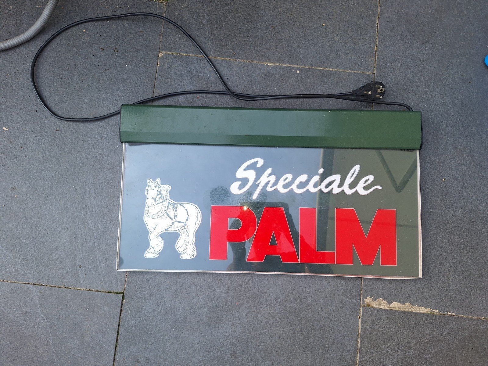 Vintage Palm Speciale Lichtbak Reclamebord, Ophalen of Verzenden, Gebruikt, Lichtbak of (neon) lamp