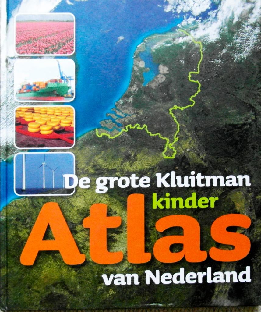 De grote Kluitman Kinderatlas van Nederland,, Ophalen of Verzenden, Zo goed als nieuw