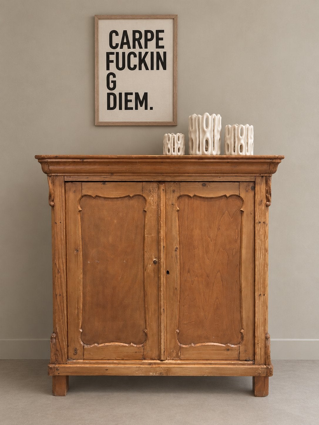 Antiek meidenkastje, Huis en Inrichting, Ophalen, Zo goed als nieuw, 25 tot 50 cm, 50 tot 100 cm