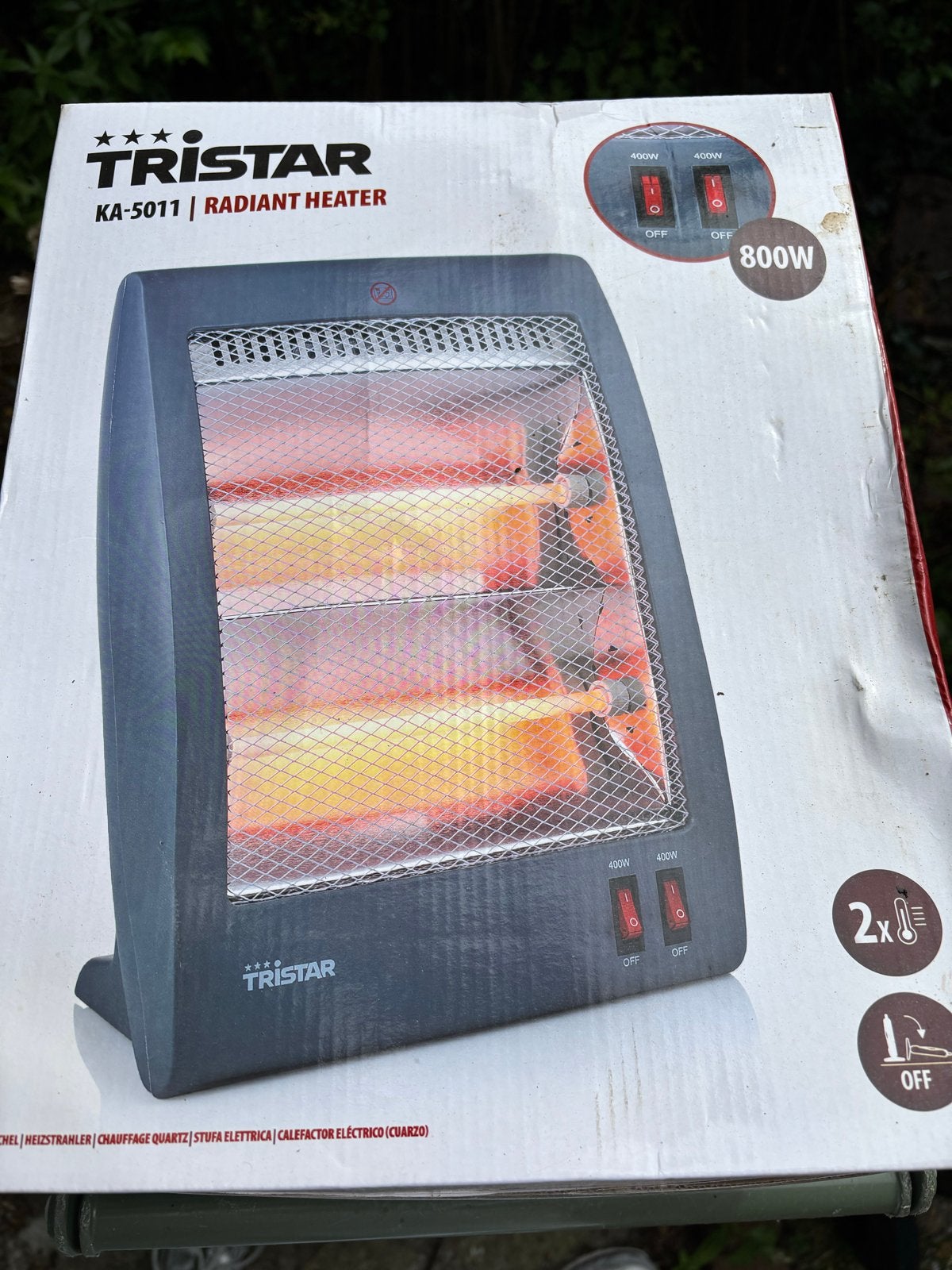 Tristar KA-5011 Radiant Heater - Nieuw in doos, Ophalen of Verzenden, Nieuw, 800 watt of meer, Kachel