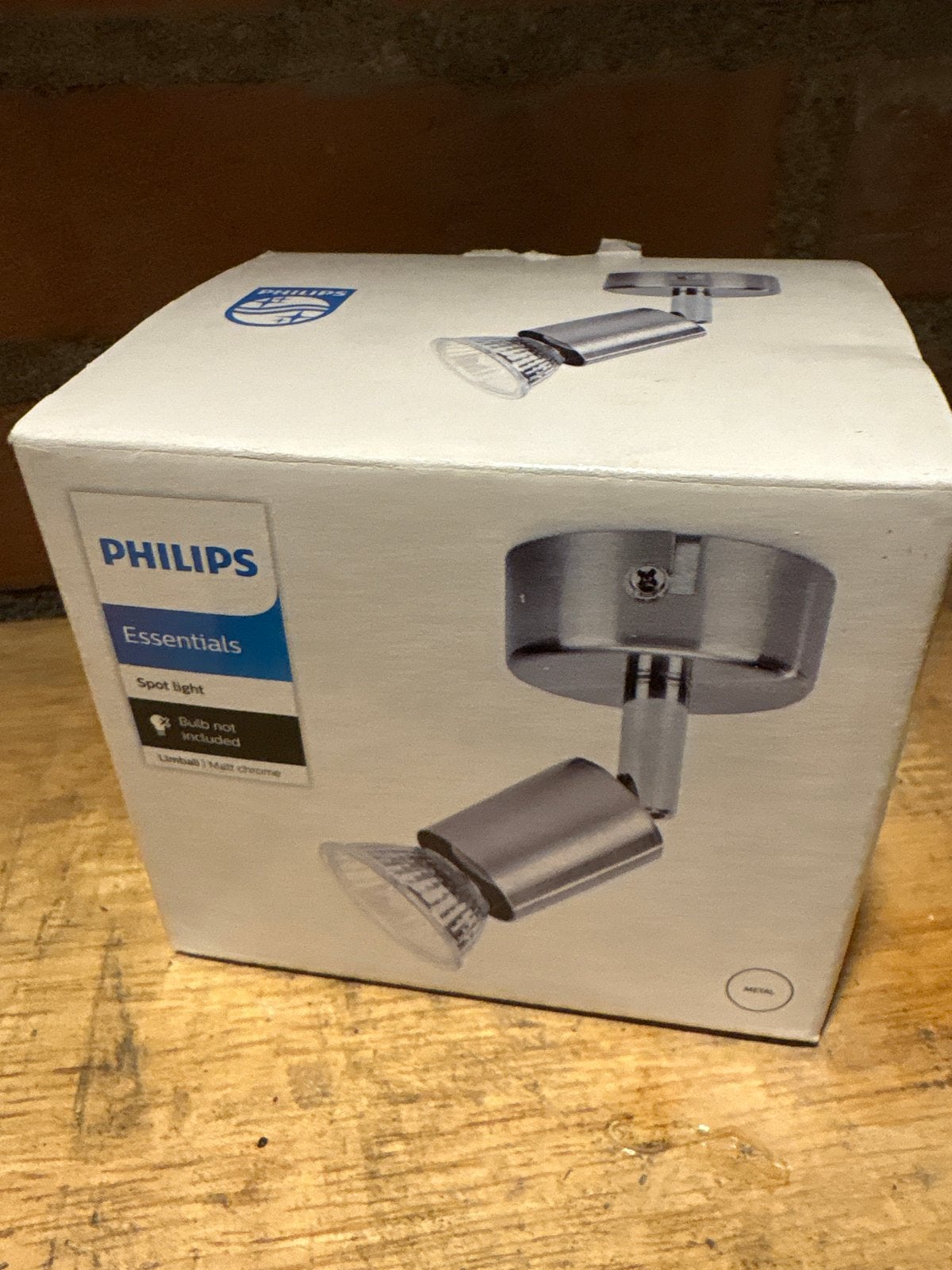 Philips Essentials Spot Light - Mat Chroom GU10, Halogeen, GU10, Nieuw, Ophalen of Verzenden