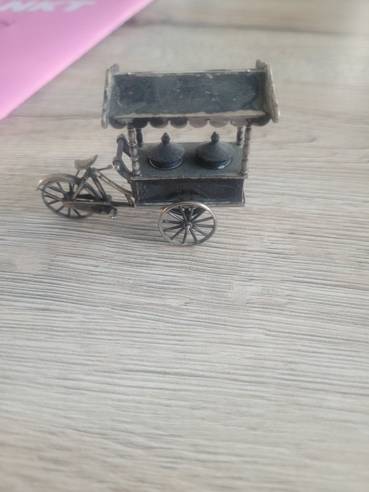 Miniatuur fiets met karretje - Decoratie, Ophalen