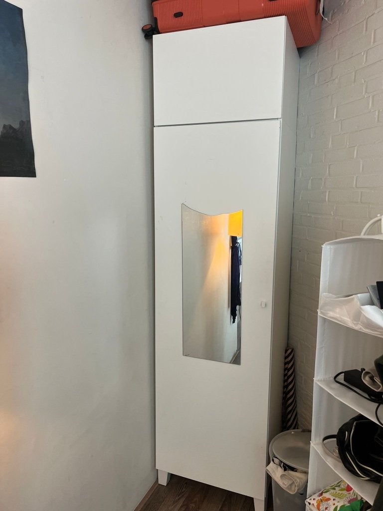 Witte kledingkast moet weg!!, Ophalen, 200 cm of meer, 50 tot 100 cm, Zo goed als nieuw