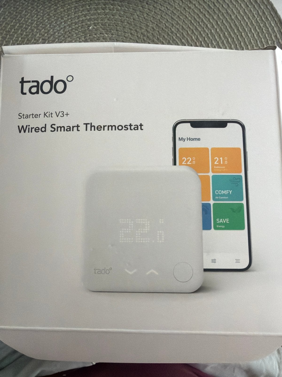 Tado Starter Kit V3+ Bedrade Slimme Thermostaat, Ophalen of Verzenden, Slimme thermostaat, Zo goed als nieuw