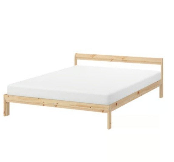 IKEA NEIDEN Bedframe 140x200 cm, grenen, Ophalen, Gebruikt, Overige kleuren, Minimalistisch, Scandinavisch