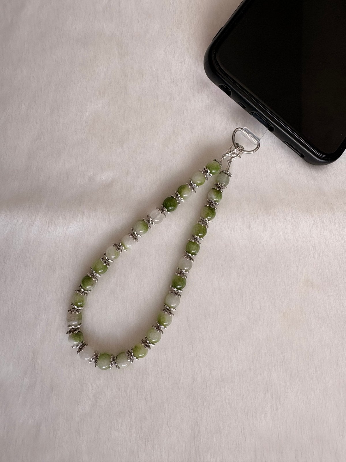 Groene Peridoot telefoonkoord Deluxe – 6 mm – 22 cm, Telecommunicatie, Mobiele telefoons | Toebehoren en Onderdelen, Ophalen of Verzenden