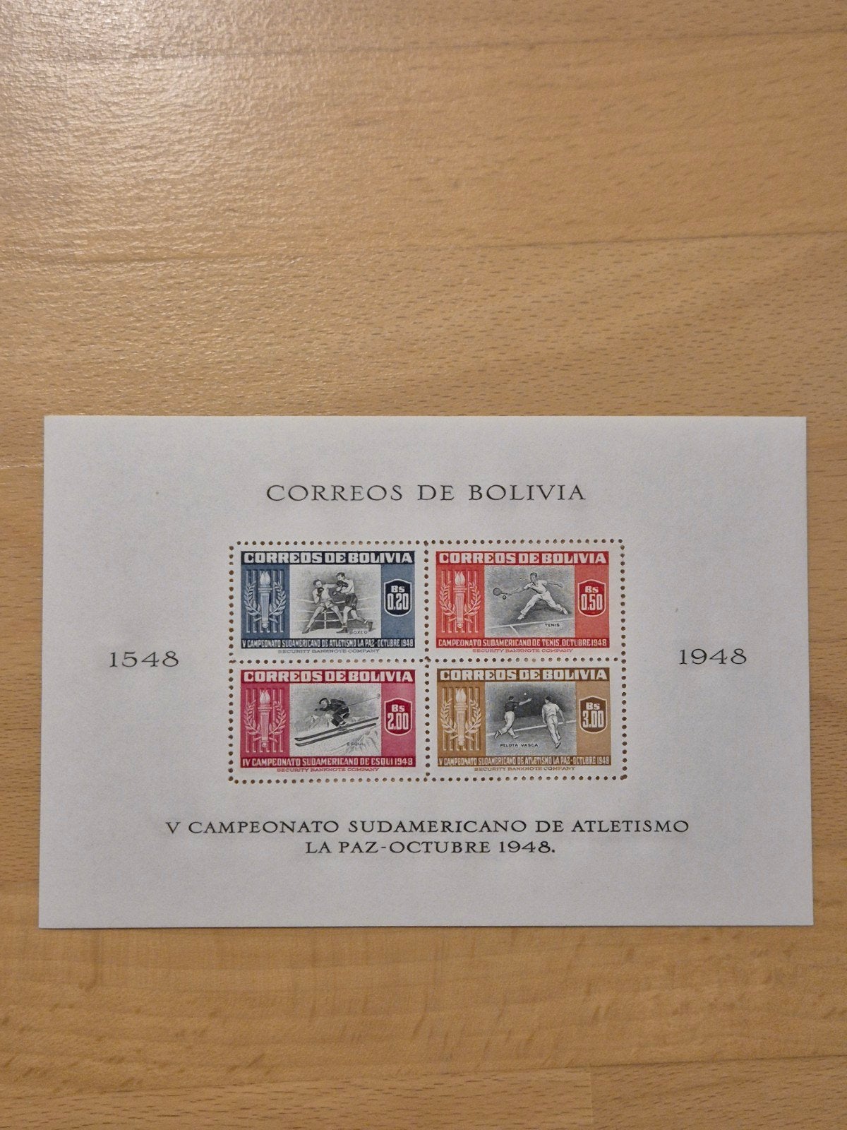 Bolivia 1951 sport, Ophalen of Verzenden, Postfris, Zuid-Amerika