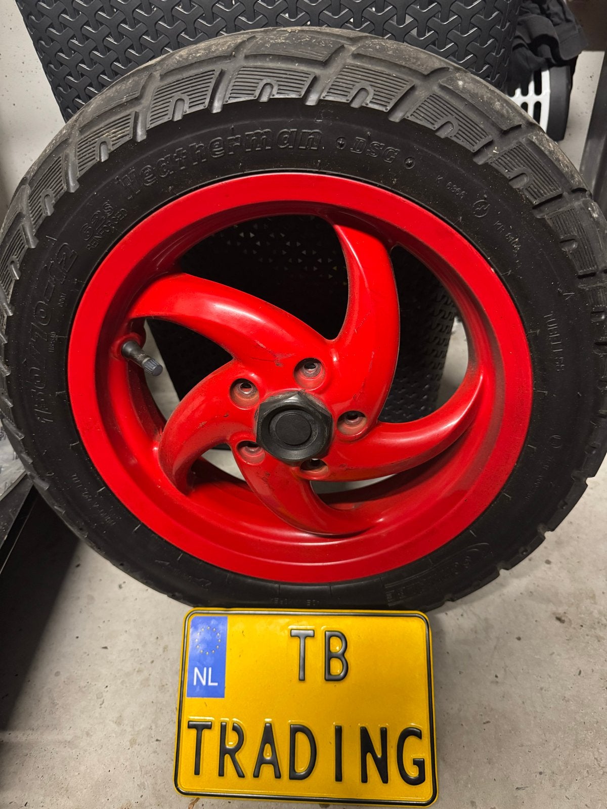 Gilera Runner DD achtervelg rood met band, Fietsen en Brommers, Scooters | Piaggio, Gebruikt, Overige modellen, ., Ophalen of Verzenden