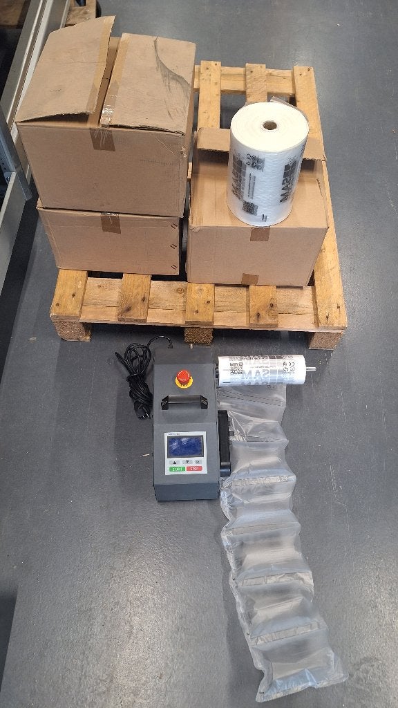 Bubbelfolie opvulmateriaal luchtkussen machine inpakken, Ophalen, ., Nieuw, .