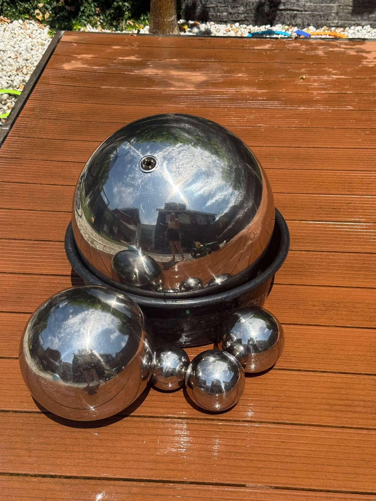 Fontein bol met licht en kleine bollen, Overige merken, 50 Hz, Ophalen of Verzenden, Zo goed als nieuw