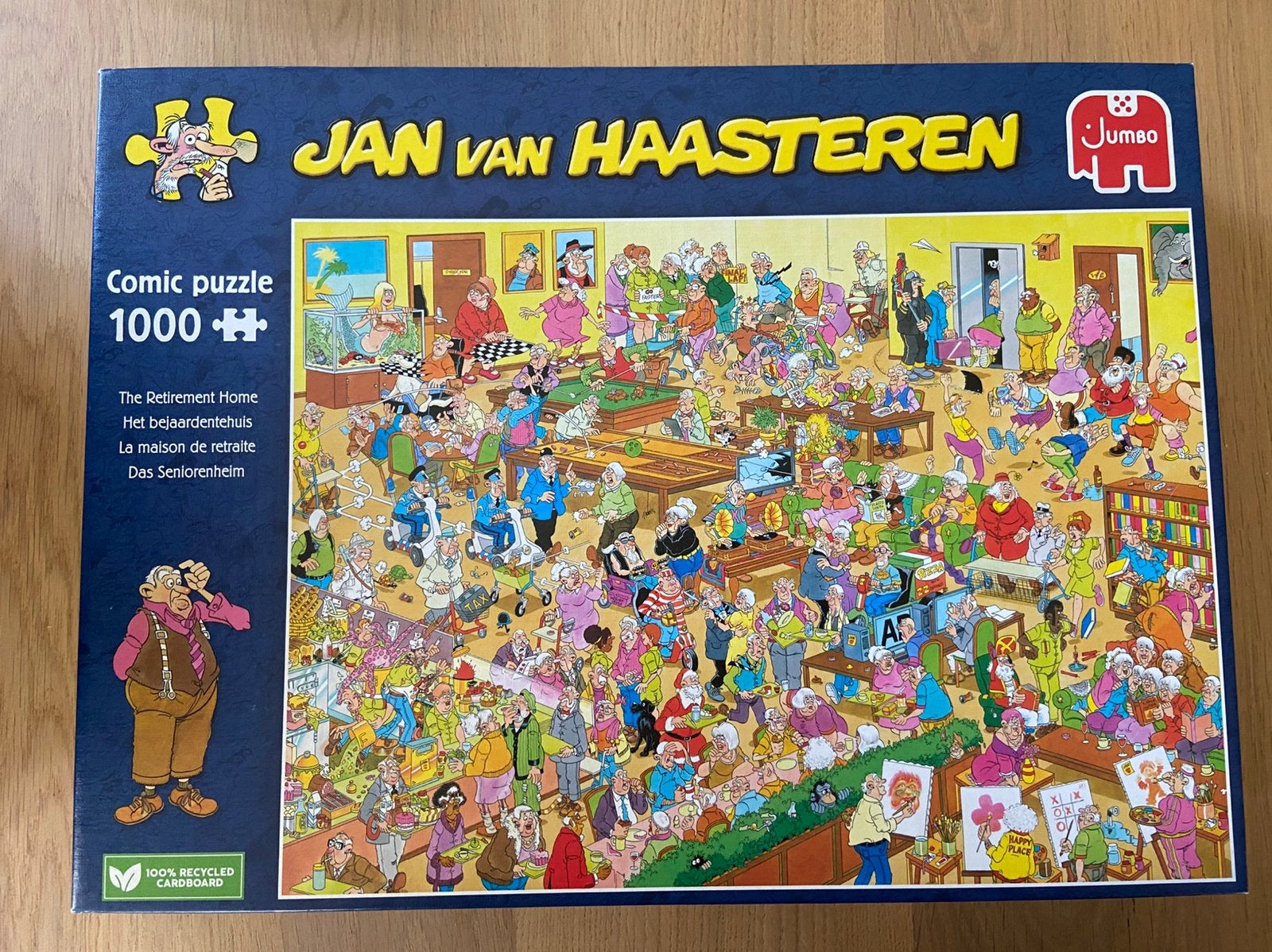 Puzzel Jan van Haasteren 1000 stukjes, Het bejaardentehuis, Ophalen of Verzenden, 500 t/m 1500 stukjes, Zo goed als nieuw