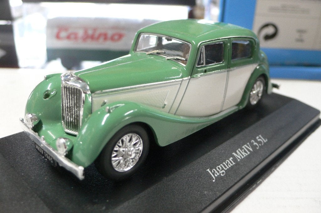 jaguar mk 4 3.5 litre - 1/43 -mist koplampen-, Verzenden, Gebruikt, Auto, Overige merken
