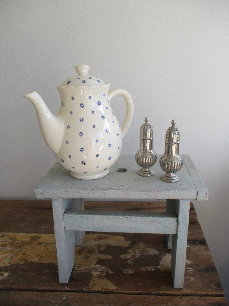 brocante vintage aardewerk koffiepot, Ophalen of Verzenden