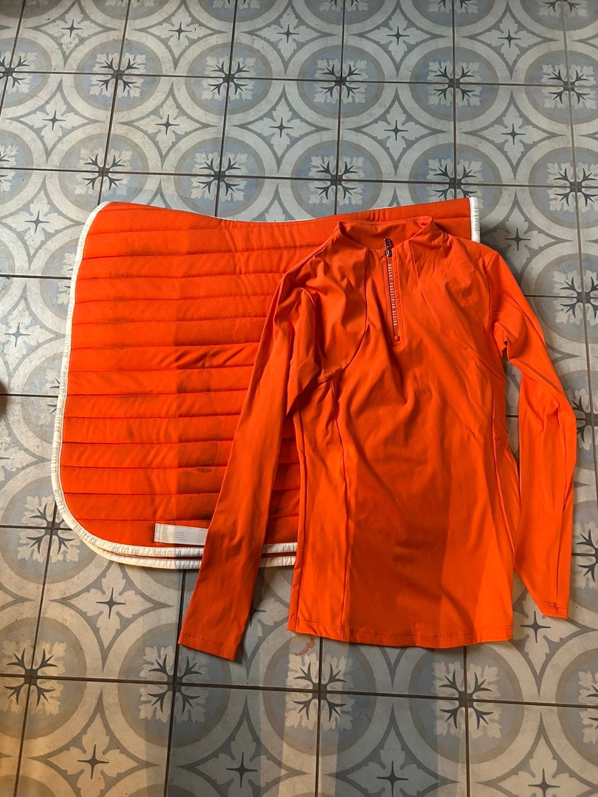 Bullet equestrian set, Full (L), Oranje, Gebruikt, Ophalen of Verzenden