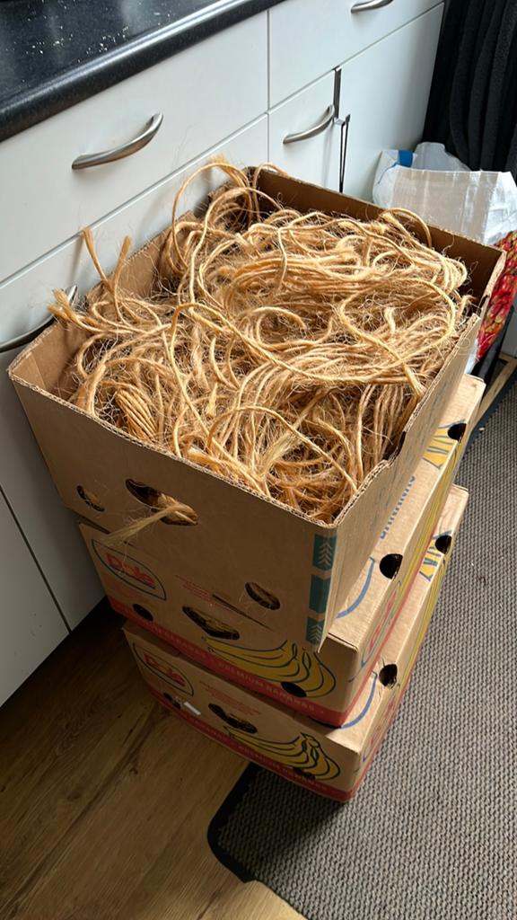 Touw jutetouw strotouw, Ophalen, Zo goed als nieuw, Natuurlijk materiaal