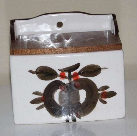 Zoutbak met houten deksel 108976, Ophalen of Verzenden