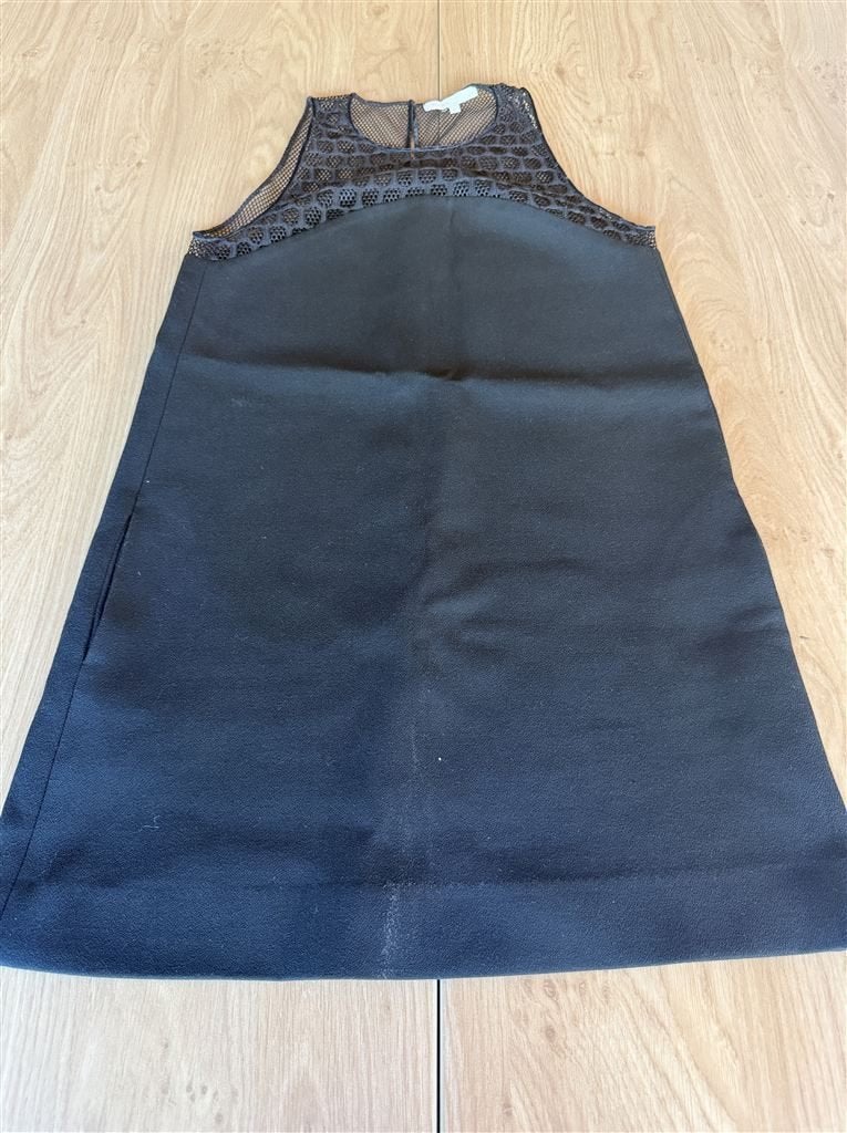 MAJE Paris Zwarte Lace A-Line Mini Dress - Maat 32, Zwart, Ophalen of Verzenden, Zo goed als nieuw, Maat 34 (XS) of kleiner