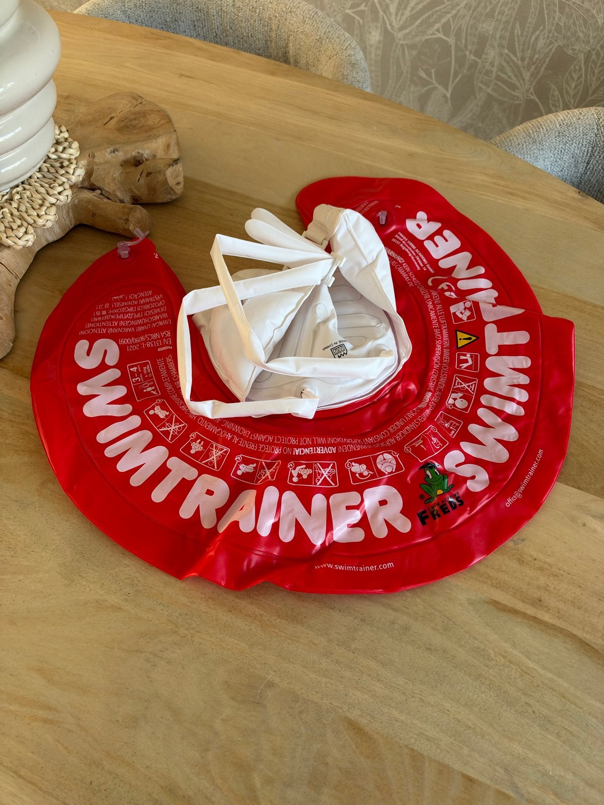 Zgan SWIMTRAINER Classic Rood 6-18 kg - Baby Zwemband, Ophalen of Verzenden, Zo goed als nieuw