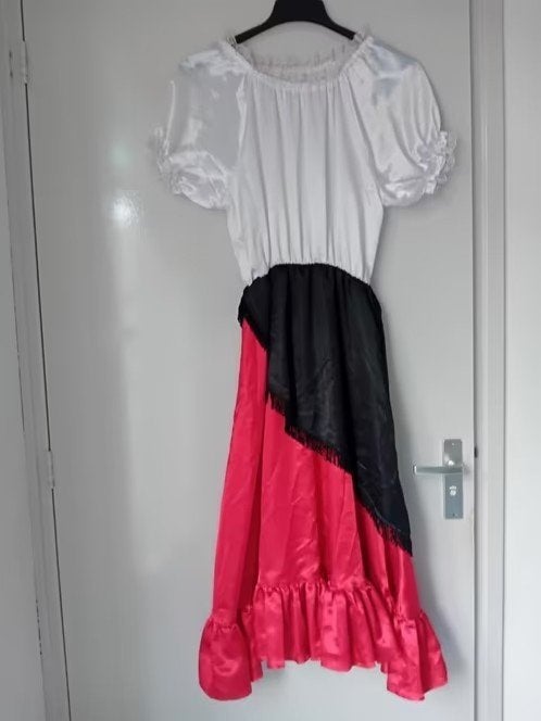 carnaval feestjurk jurk - zwarte jas - soldaten jas - gillet, Maat 38/40 (M), Ophalen of Verzenden, Kleding, Gedragen