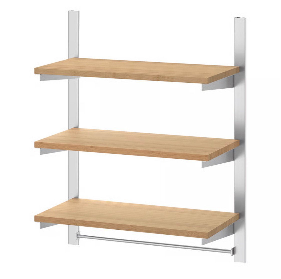 Ikea Kungsfors wandrek met planken, Ophalen, Zo goed als nieuw