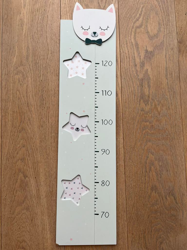 Houten lengte meter kind voor kinderkamer, Kinderen en Baby's, Kinderkamer | Inrichting en Decoratie, Ophalen of Verzenden, Gebruikt