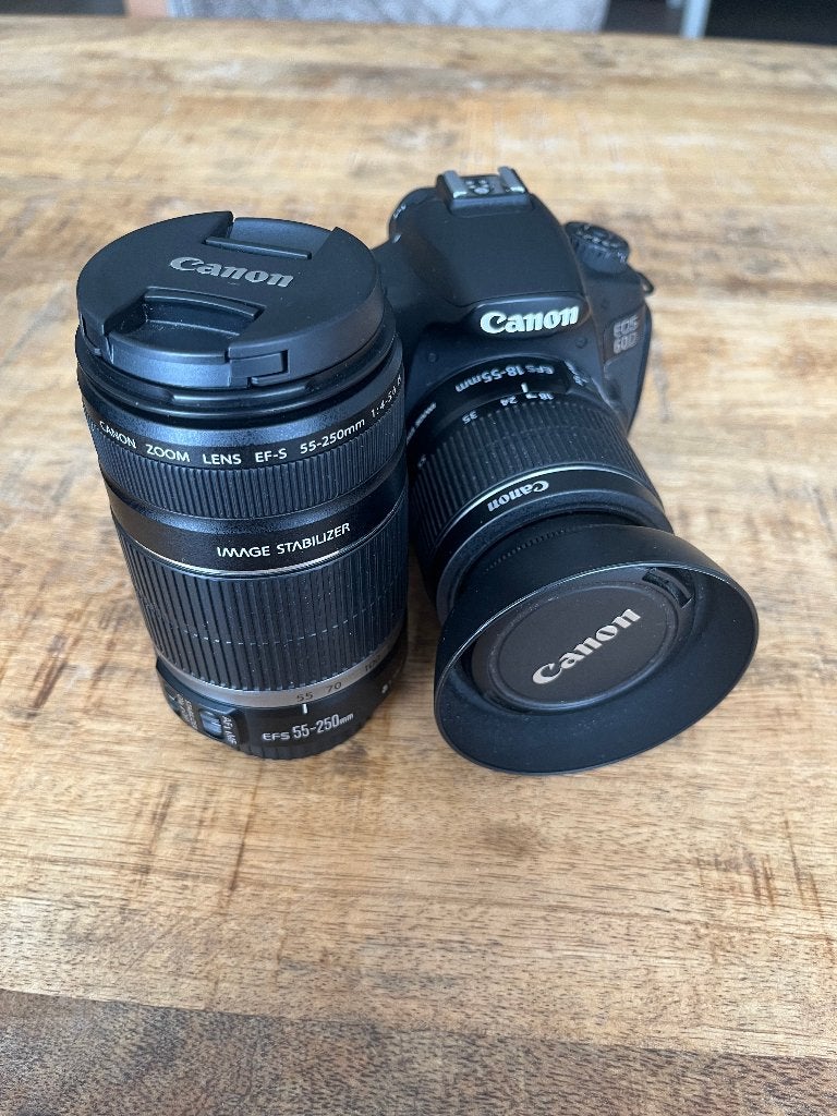 Canon 60D + 2 Lenses, Canon, Compact, Ophalen of Verzenden, Zo goed als nieuw