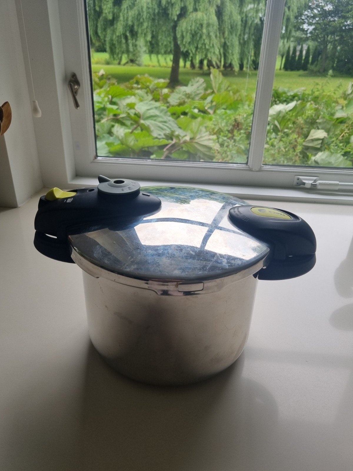 Snelkookpan 6 liter, Ophalen of Verzenden, Zo goed als nieuw, Rvs