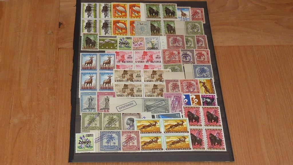 Belgie Kolonenien.Congo Belgie,Katanga,Urundi,Specimen.1, Verzenden, Buitenland