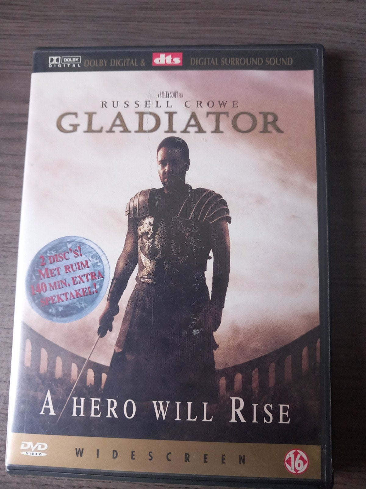 Gladiator DVD - Collector's Edition (2 Discs), Vanaf 16 jaar, Ophalen of Verzenden, Gebruikt, Actiethriller