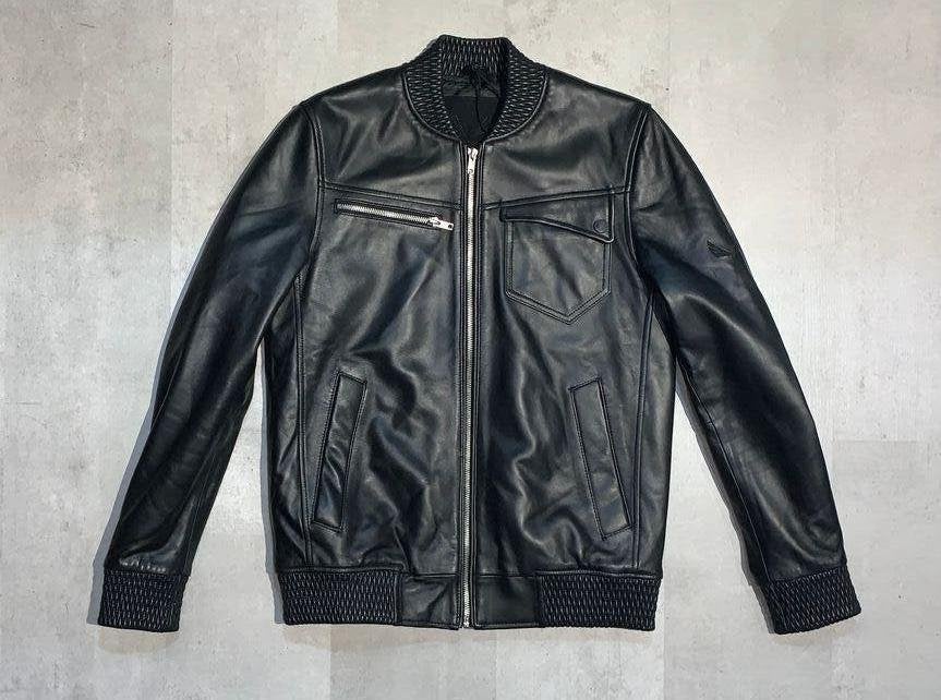 Zumo Mondial slim fit leather jacket - maat M - Zwart -Nieuw, Kleding | Heren, Zumo, Zwart, Nieuw, Verzenden