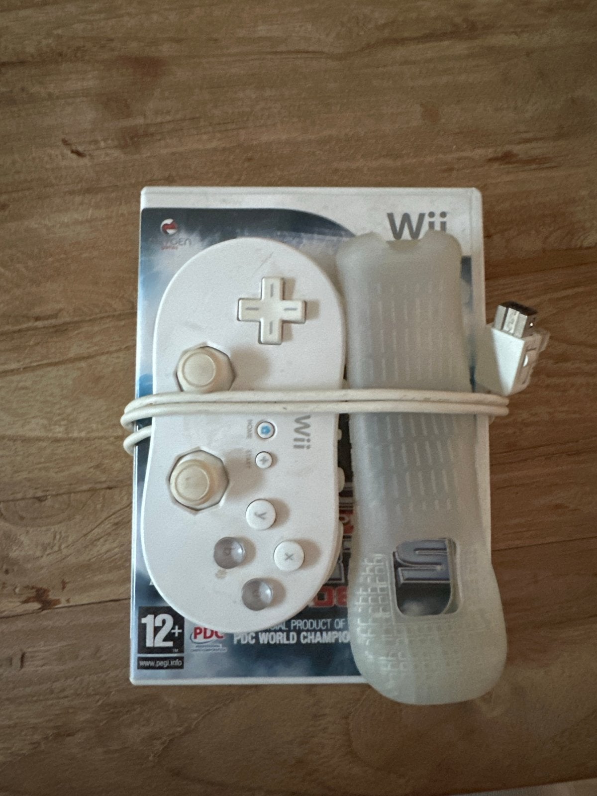 Wii spel, controller met beschermhoes en console, Ophalen, Gebruikt, Met 1 controller, Met games
