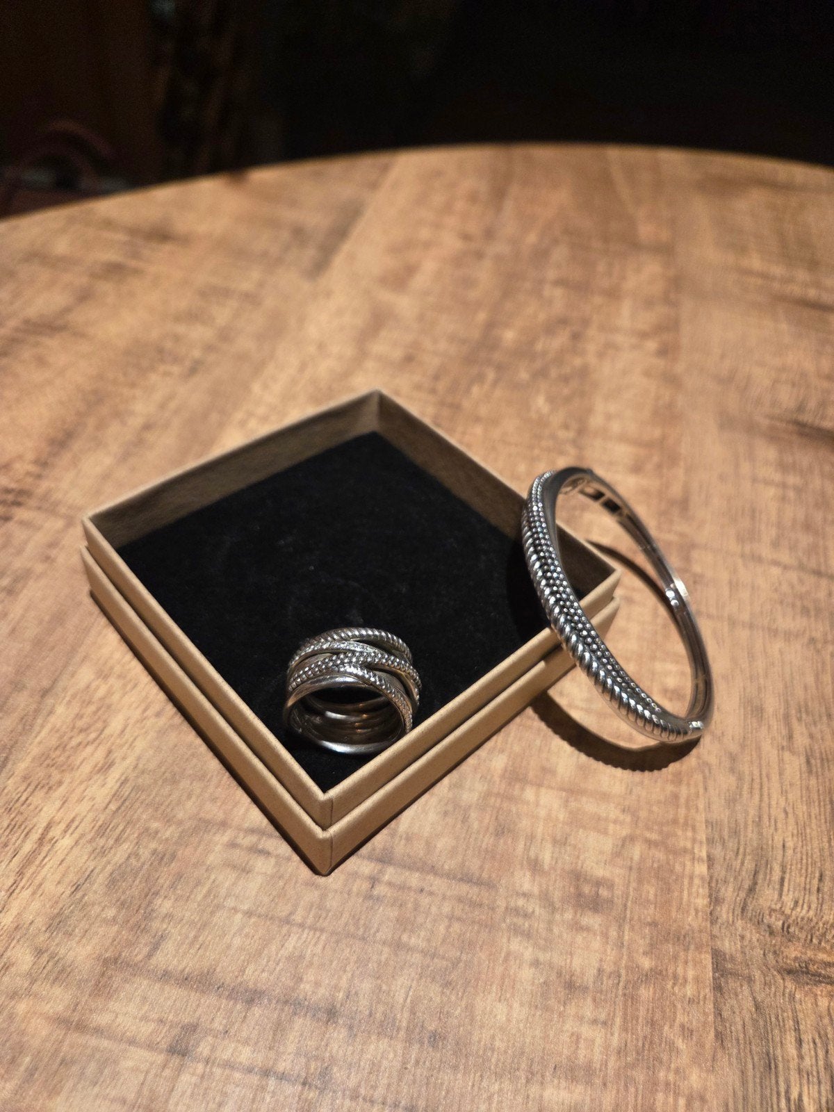 Ti Sento set; armband en ring, Ophalen of Verzenden, Zo goed als nieuw, Dame, Zilver