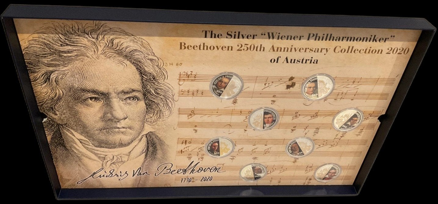 Beethoven 250 Jaar Jubileumcollectie – 8 Ounce Zilver, Ophalen of Verzenden, Zilver