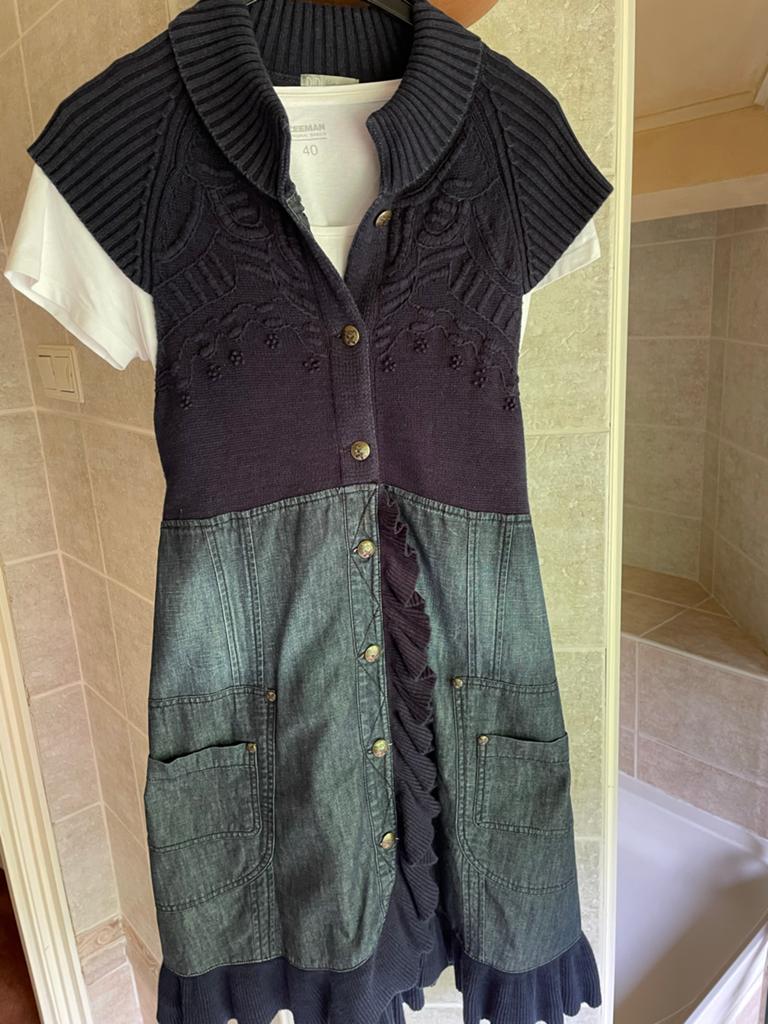 DIDL Blue Sister Jurk Maat 40 - Donkerblauw Denim, Kleding | Dames, Maat 38/40 (M), Blauw, Ophalen of Verzenden, Zo goed als nieuw
