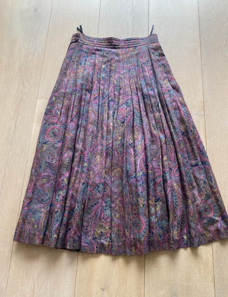 Plooirok Hirsch M nieuwstaat, Kleding | Dames, Maat 38/40 (M), Paars, Ophalen of Verzenden, Zo goed als nieuw