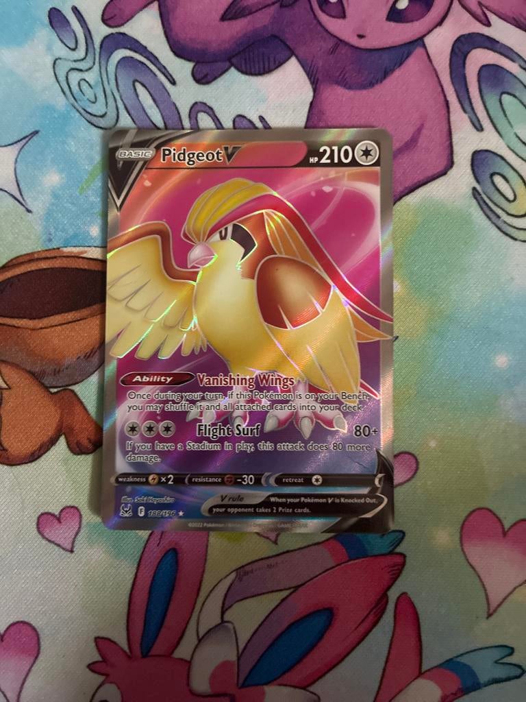 Pidgeot V Pokémon Kaart - Zo goed als nieuw, Ophalen of Verzenden, Zo goed als nieuw, Losse kaart