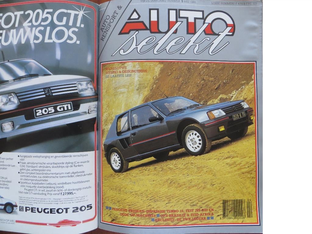 Autoselekt 5 1984 Peugeot 205 Turbo 16, test: 205 GTI, TWR, Ophalen of Verzenden, Zo goed als nieuw, Peugeot