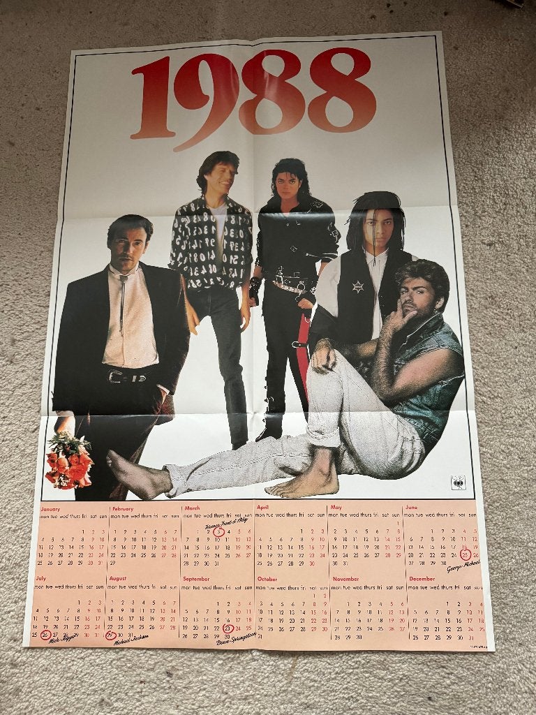 Posterren poster uit 1988, Ophalen of Verzenden, Zo goed als nieuw, A1 t/m A3