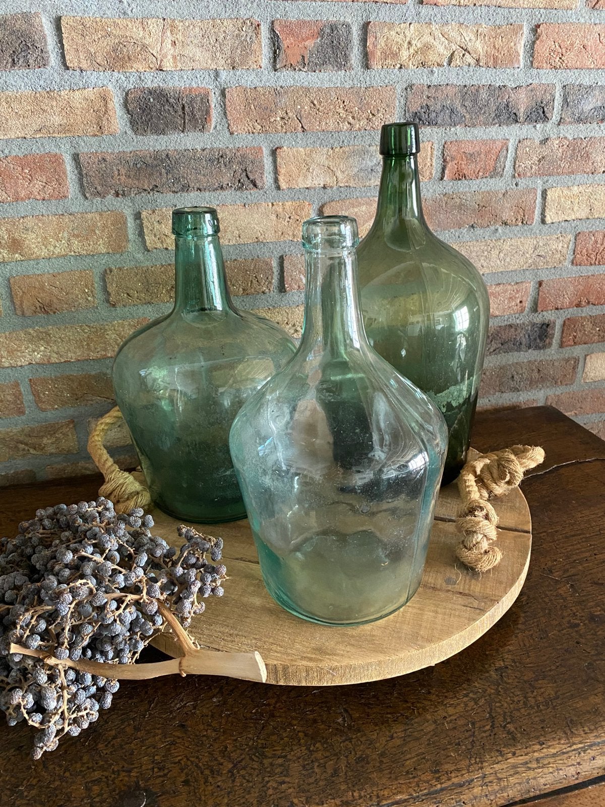 Vintage kleine gist flessen, 31/32/37 cm, Ophalen of Verzenden