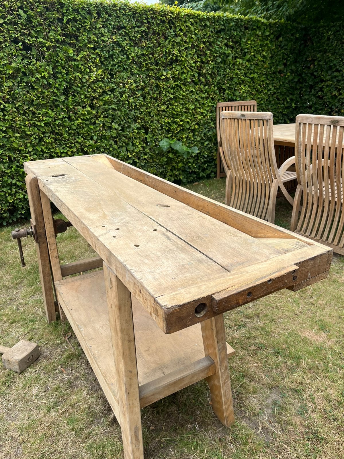 Werktafel voor aan naast de BBQ of Kamado te plaatsen, Tuin en Terras, Barbecue-accessoires, Ophalen, Zo goed als nieuw