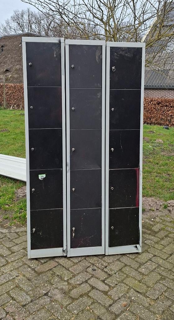 Te koop lockerkasten 3 stuks, Ophalen of Verzenden, Gebruikt, Vintage lockerkasten