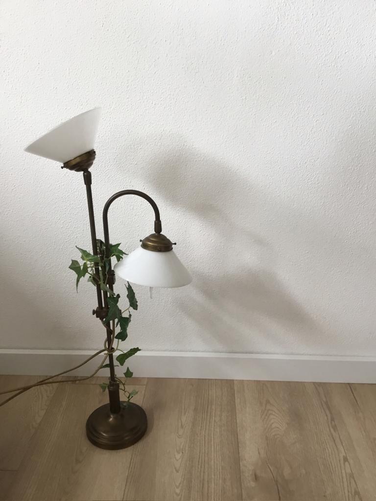 Rustieke staande buro lamp, Ophalen, Zo goed als nieuw, Minder dan 100 cm