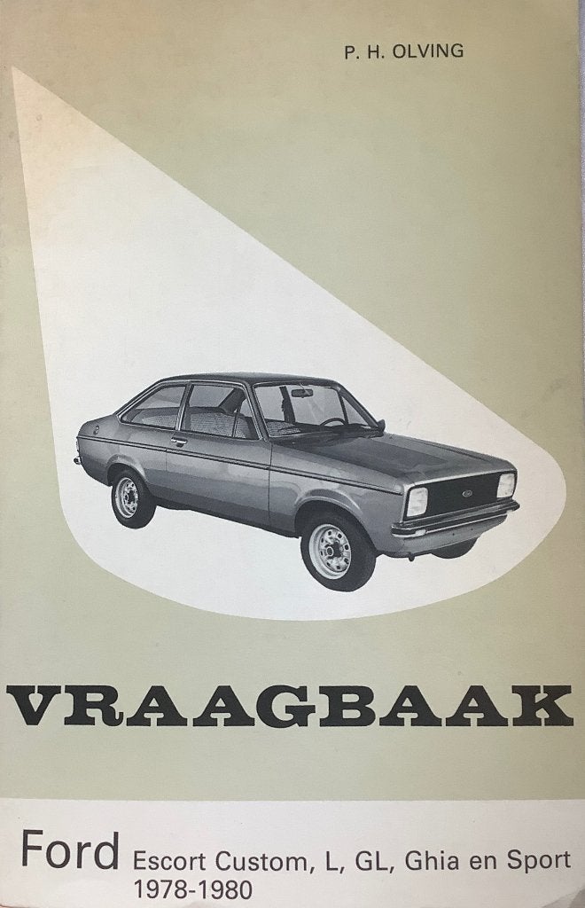 vraagbaak Ford escort L GL Ghia Sport 1978-‘80 handboek, Verzenden