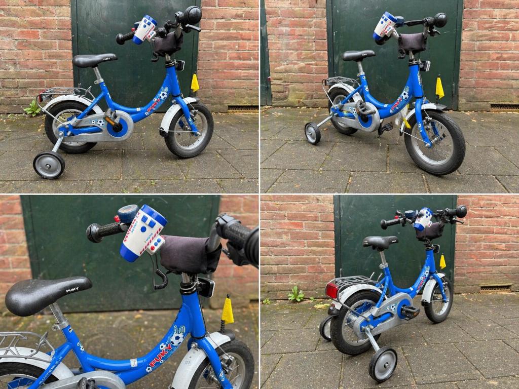 Nette PUKY kinderfiets 12 inch, Ophalen, Terugtraprem, Zijwieltjes, Gebruikt