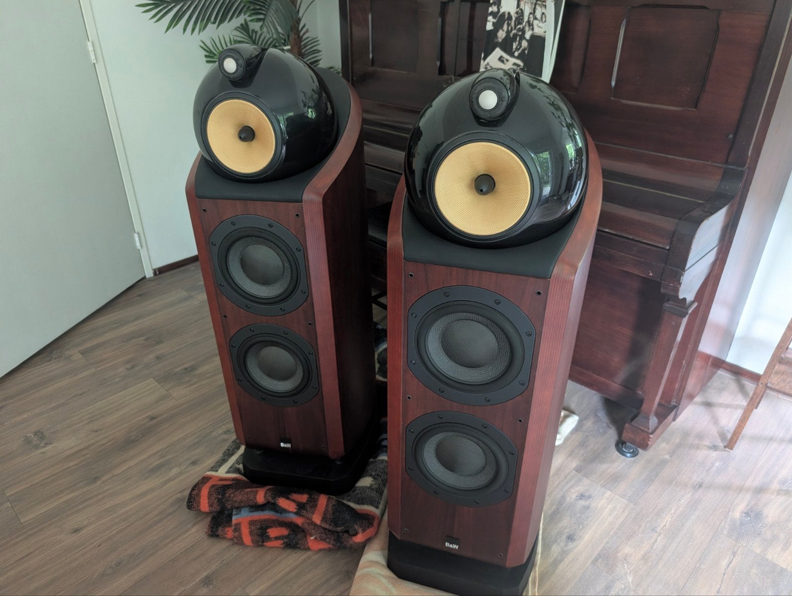 Bowers en Wilkins 802D Diamond Rosenut, Ophalen, Zo goed als nieuw, Bowers & Wilkins (B&W)