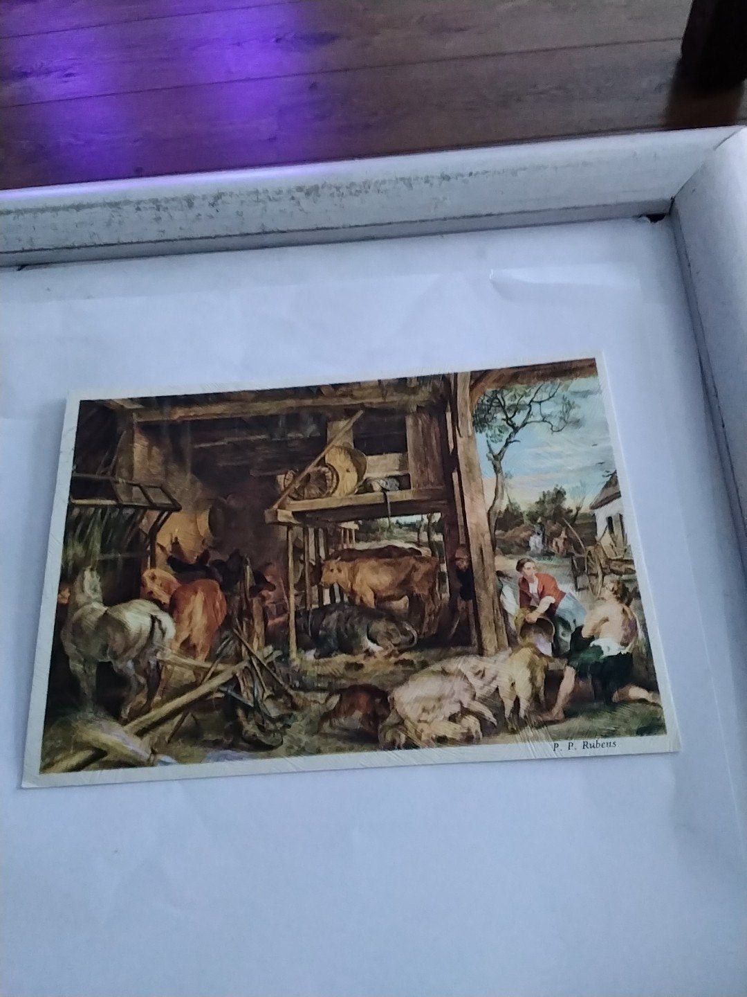 Oude ansichtkaart P.P. Rubens 'De  verloren zoon, Ophalen of Verzenden, 1960 tot 1980, Gelopen
