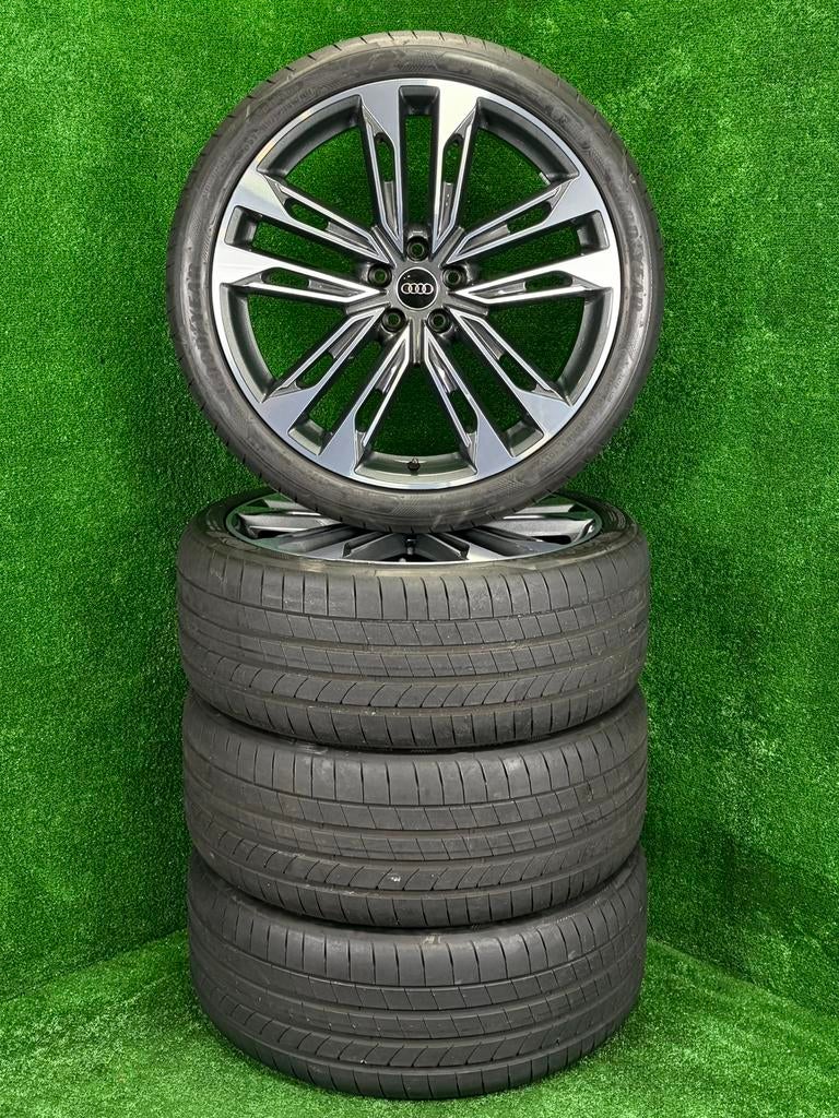 Originele 21 inch Audi velgen met banden A6 S6 C8, Auto-onderdelen, Banden en Velgen, Audi, Gebruikt, 255 mm, Banden en Velgen