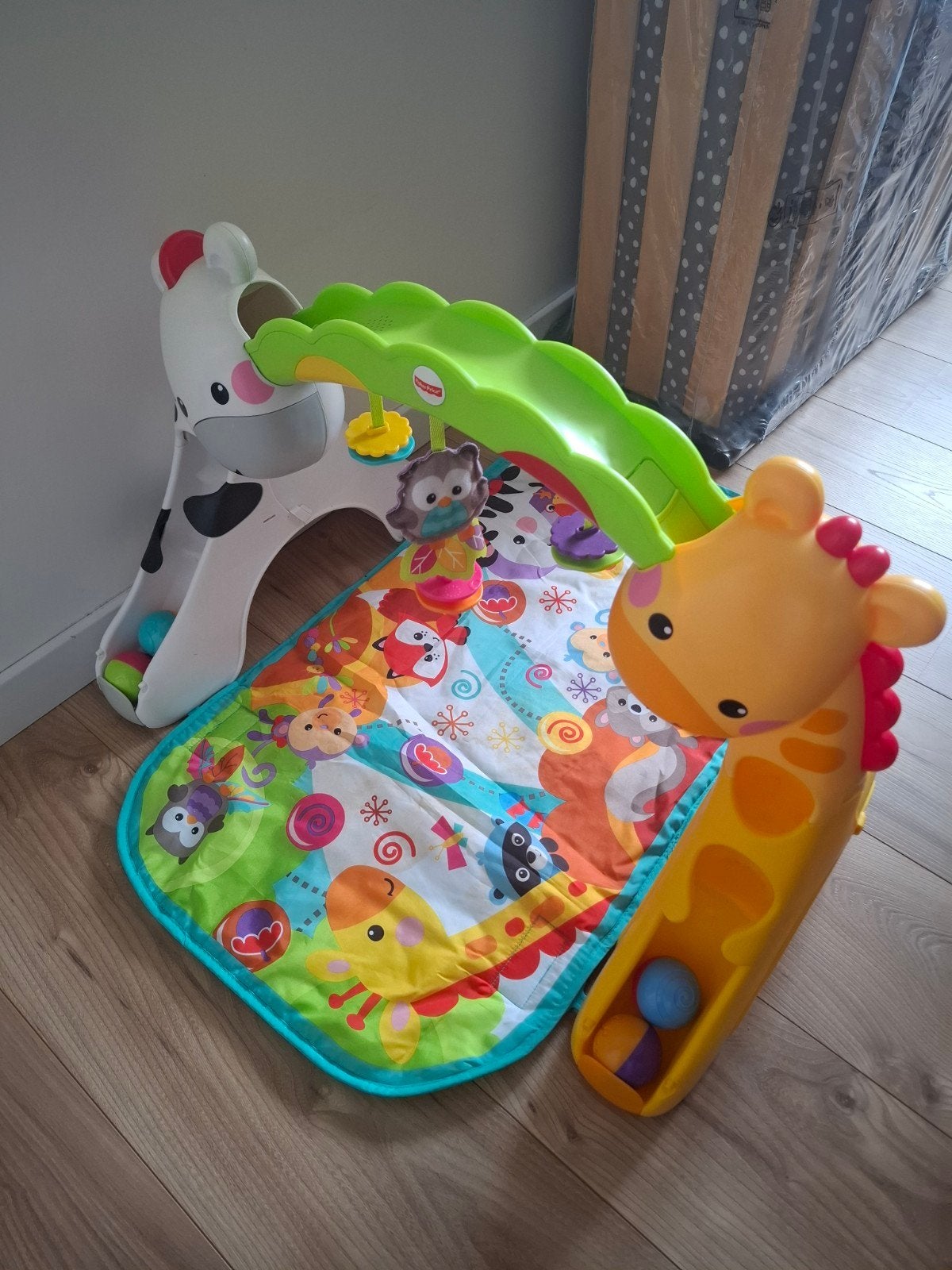 Fisher-Price Speelkleed met Giraf en Zebra, Ophalen of Verzenden, Gebruikt, Speelkleed