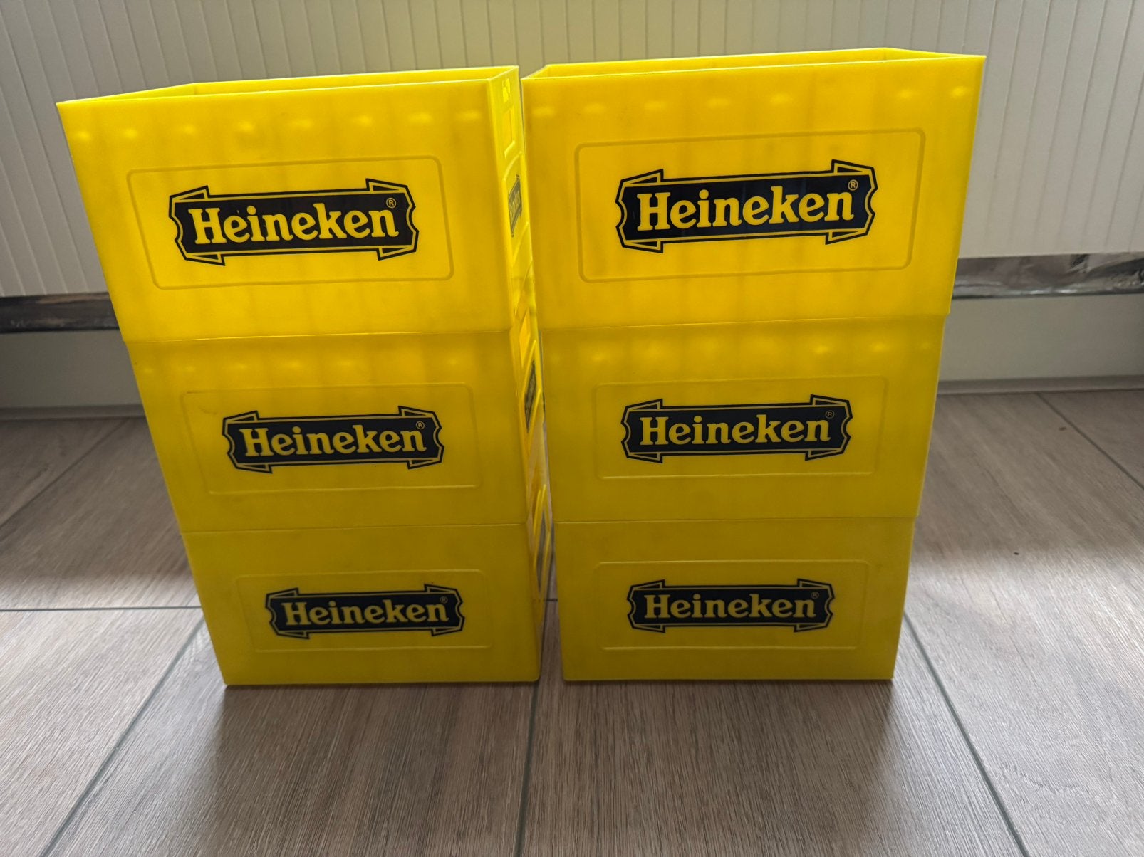 6 mini Heineken kratjes, Minder dan 35 cm, Minder dan 50 cm, Ophalen of Verzenden, Zo goed als nieuw