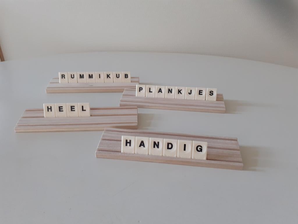 Rummikub plankjes voor kleinen stenen, Drie of vier spelers, Ophalen of Verzenden, Nieuw